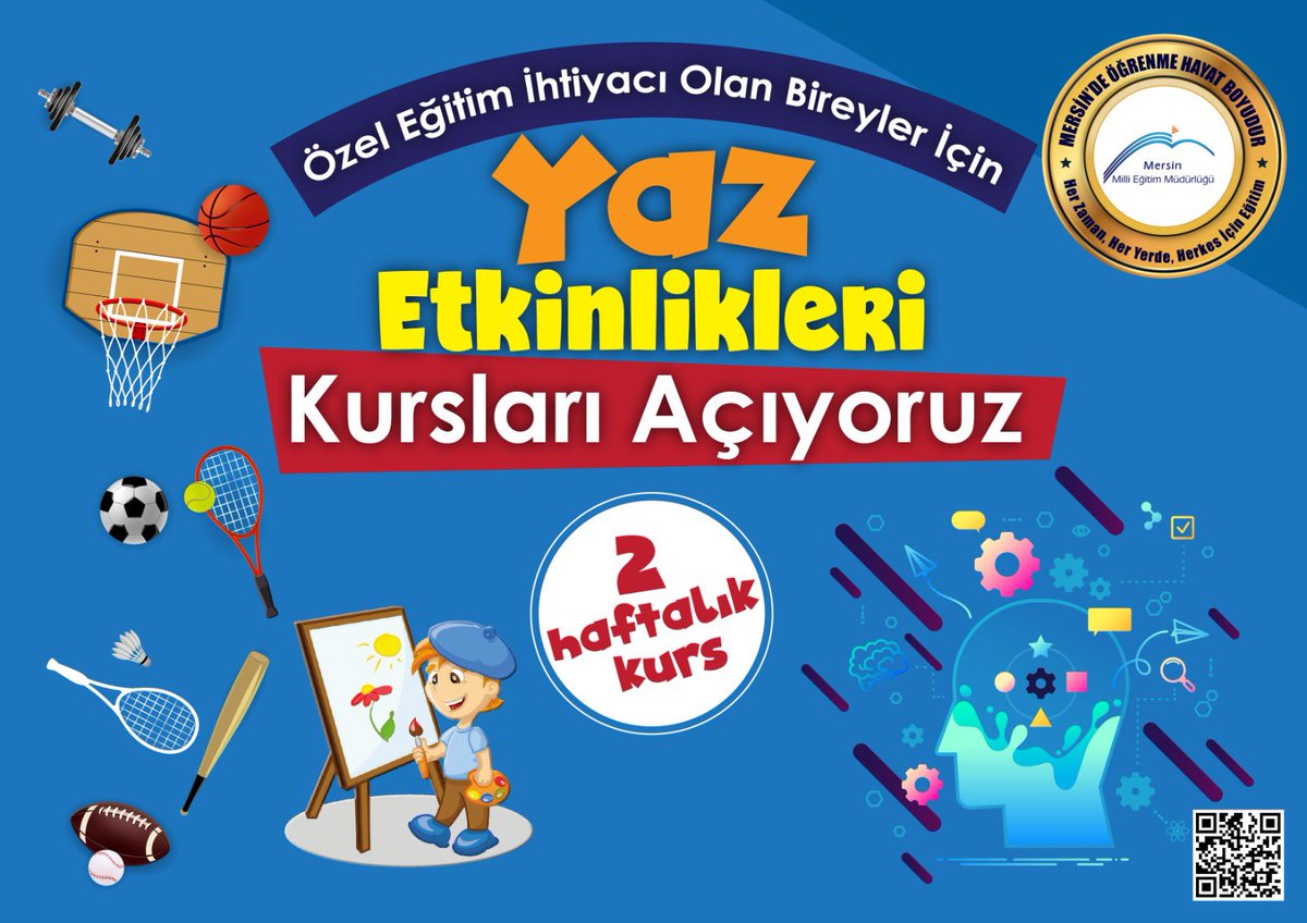 HemMezitli's tweet photo. “ÖZEL EĞİTİM İHTİYACI OLAN BİREYLER İÇİN YAZ ETKİNLİK KURSLARI” 

📌2 Haftalık

#MersindeÖğrenmeHayatBoyudur
@ahpehlivan53 @omer_erdeve @AdemKoca46 @MikailEREN33 @msirinesen @Cahitzd92026602 @MeltemK67527766 @Atayumut1 @Azizs338787 https://t.co/gmu03F5wzr