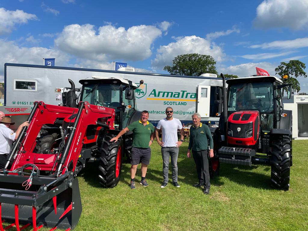 The sun is shining 🌞 we also have Engin joining us today all the way from our factory in Turkey. Come over and say hi 😃 <a href="/ScotlandRHShow/">Royal Highland Show</a> <a href="/ArmaTrac/">ArmaTrac</a> <a href="/armatrac2018/">armatrac UK</a>
