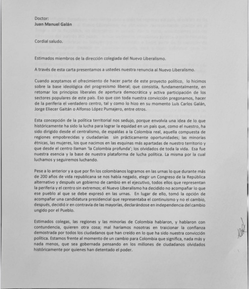 MabelLaraNews's tweet photo. Establecimos lazos, puentes, reuniones, pero no fue posible sincronizar las miradas de país de nosotras con el NL.

Fiel a nuestros principios de respeto a la diferencia de opinión pero con la firmeza de nuestras convicciones, hemos presentado nuestra carta de renuncia al partido https://t.co/KXGvjrDGVF