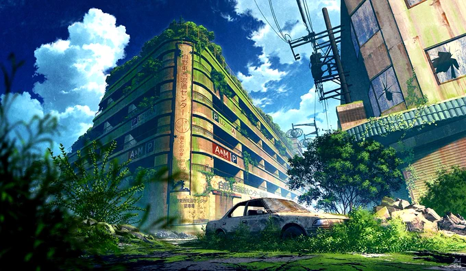 風景イラスト
「廃墟妄想」 