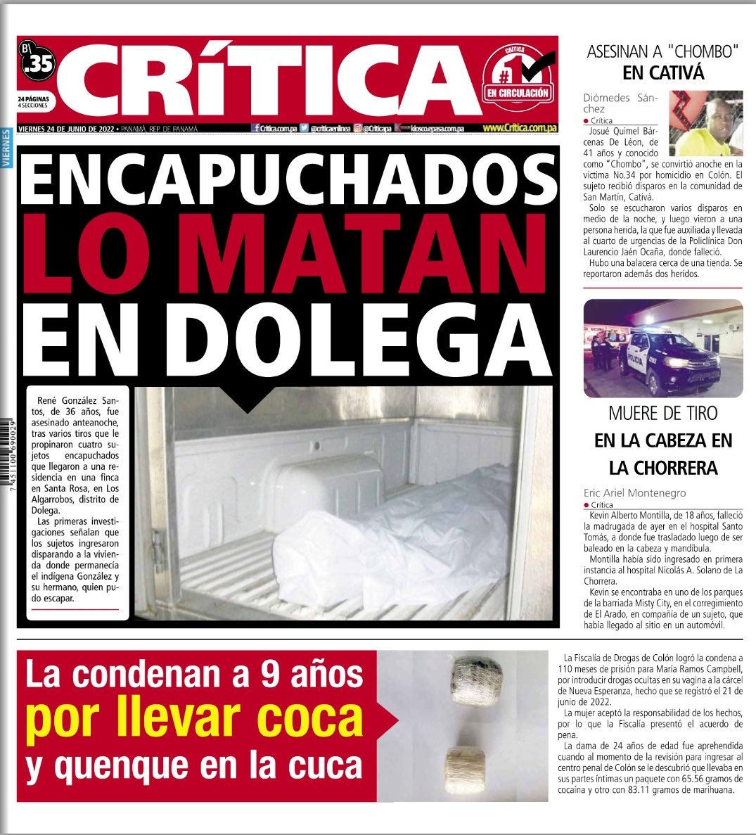 as_salazar's tweet photo. Portadas #Viernes #24deJunio #Panama 🇵🇦 https://t.co/Ce4gjj9Nkj