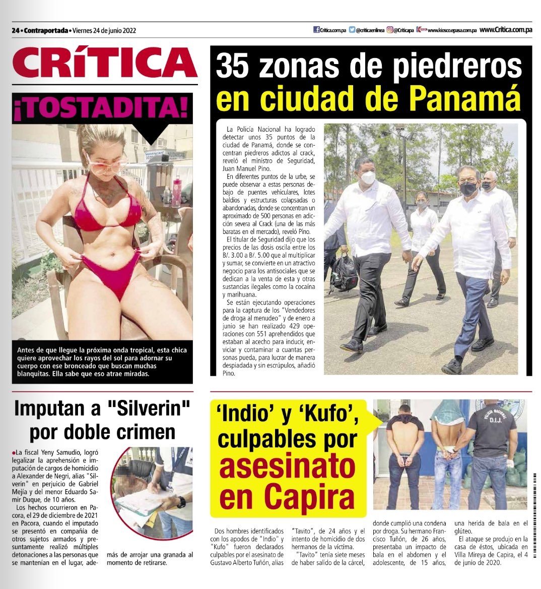 as_salazar's tweet photo. Portadas #Viernes #24deJunio #Panama 🇵🇦 https://t.co/Ce4gjj9Nkj