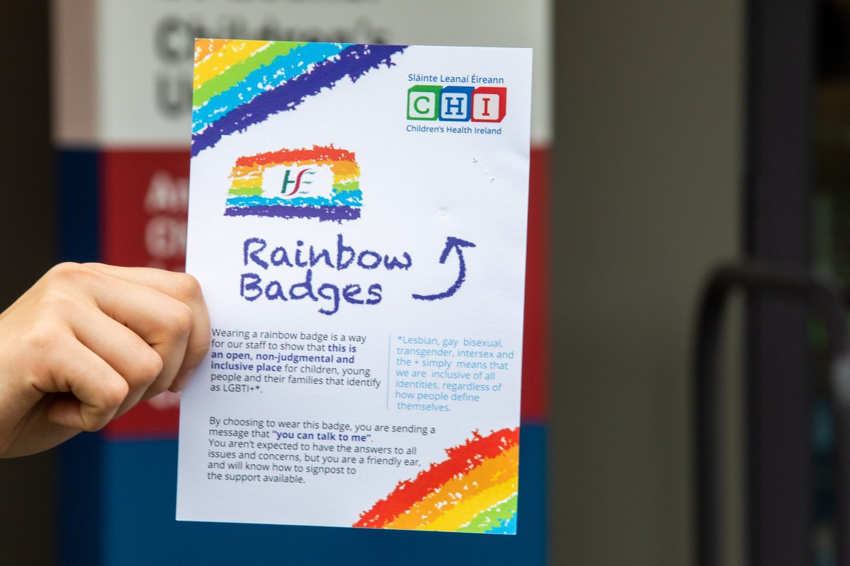 DubFireBrigade's tweet photo. young people and their families that identify as a member of the LGBTI+ community.

Badges with the crest of each service will be made available to staff who take a pledge to support and allow patients to talk freely and without worry about who they are and how they feel. https://t.co/FdXdAs0jcL