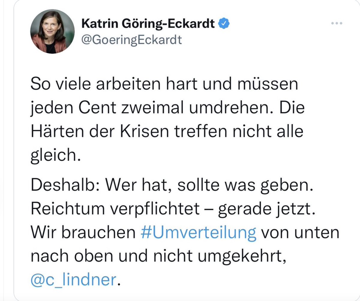 Auftrag erfüllt, <a href="/Die_Gruenen/">BÜNDNIS 90/DIE GRÜNEN</a>, Umverteilung läuft doch bereits... Smiley