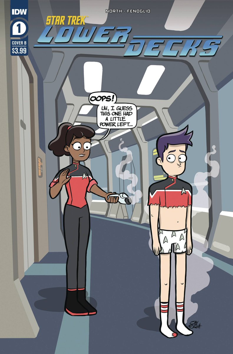 TrekCore's tweet photo. COMING IN SEPTEMBER —

The #StarTrekLowerDecks crew warps into comics with the arrival of @IDWPublishing's STAR TREK: LOWER DECKS #1, from writer @ryanqnorth and artist @ChrisFenoglio (second cover by @JayPFosgitt) https://t.co/kuMFFgDmZy
