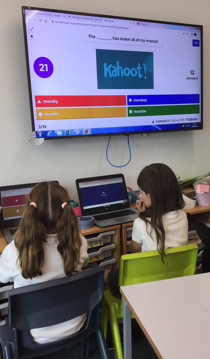 MissKSmith2's tweet photo. After playing Kahoot! with @MrsMon4 we have been been super keen to play @Kahoot! all week. We played @Kahoot! to identify our correct spelling words and we even created our own questions for finding grid references #digitallearning #weachievetogether @Stoneywood_1 https://t.co/5uJ1DUI6xs