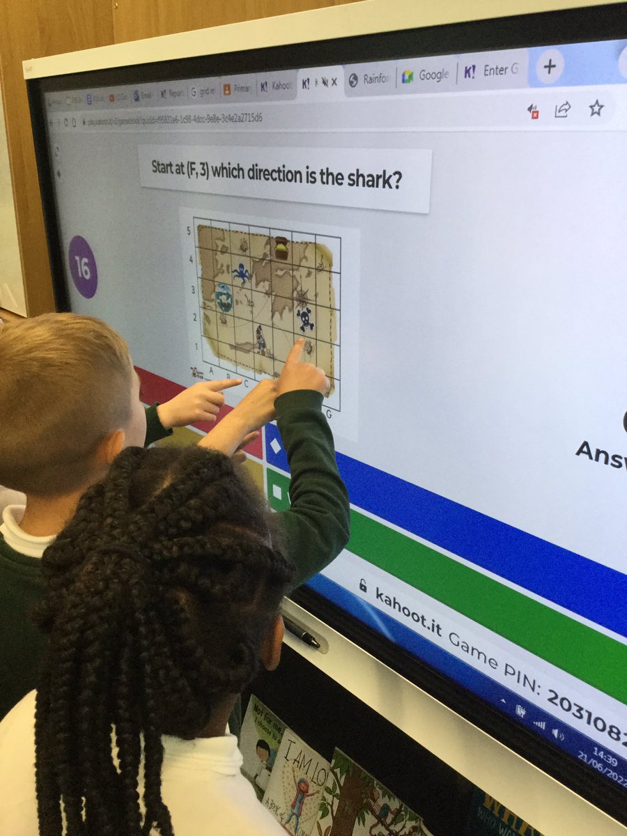 MissKSmith2's tweet photo. After playing Kahoot! with @MrsMon4 we have been been super keen to play @Kahoot! all week. We played @Kahoot! to identify our correct spelling words and we even created our own questions for finding grid references #digitallearning #weachievetogether @Stoneywood_1 https://t.co/5uJ1DUI6xs