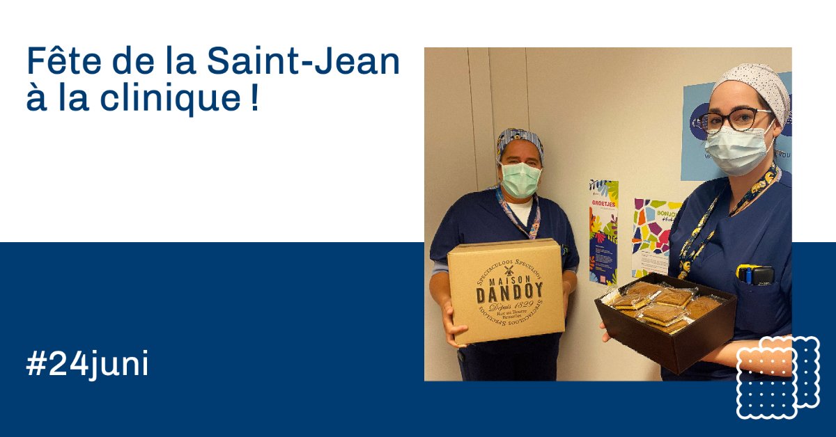 Aujourd'hui, c'est la #SaintJean, et cela signifie que la clinique est en fête. Om onze collega’s te bedanken voor al hun inspanningen, kregen ze een kleine lekkernij van @MaisonDandoy. 😋  Bedankt, lieve collega’s! #feest #SintJan
