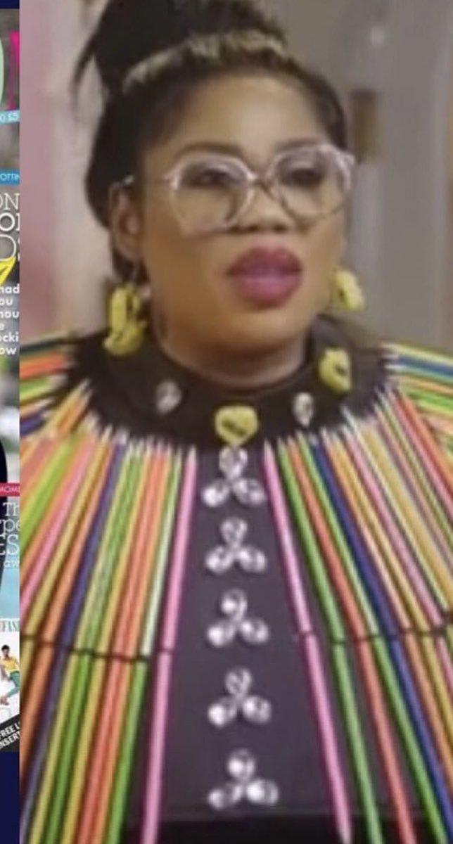 _kearamz's tweet photo. @ShowmaxNG When Chioma said go and continue creating crayons this picture instantly came to my mind and I died all over again 😭😭 
Also, have we realised how competitive Toyin is and there’s always someone wearing better then her in each episode ??!👀 #RHOLagos https://t.co/poOyxMnitA
