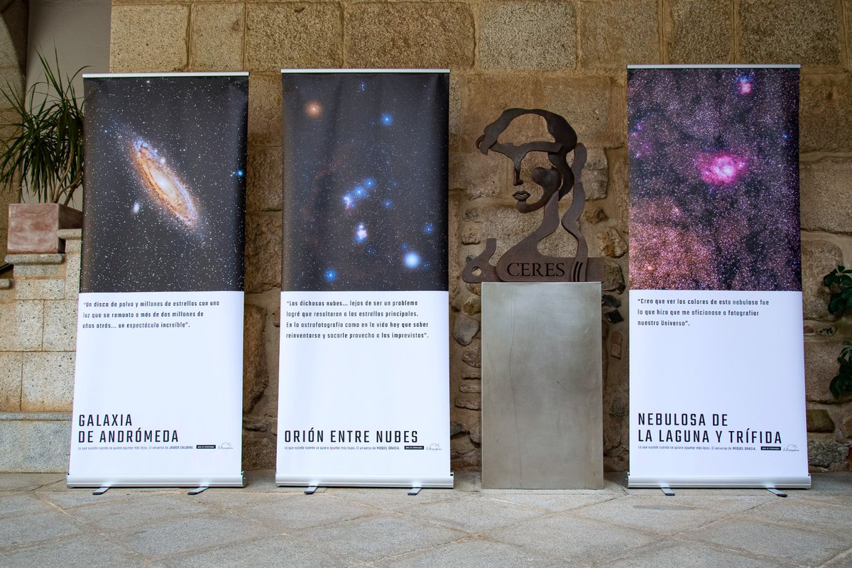 ExtBuenasNoches's tweet photo. 📸Hoy inauguramos exposición 𝗔𝗦𝗧𝗥𝗢𝗳𝗼𝘁𝗼𝗴𝗿á𝗳𝗶𝗰𝗮 🔭 que recorrerá #Extremadura y que acompañará una nueva GUÍA 📒 descargable desde https://t.co/xemfWd5a6E 
🪐Te invitamos a descubrir la historia de @Mxgxel99 y @javicalderaa a través de ella🤩
*Mención @AAPMintaka https://t.co/PhRIljHnrl