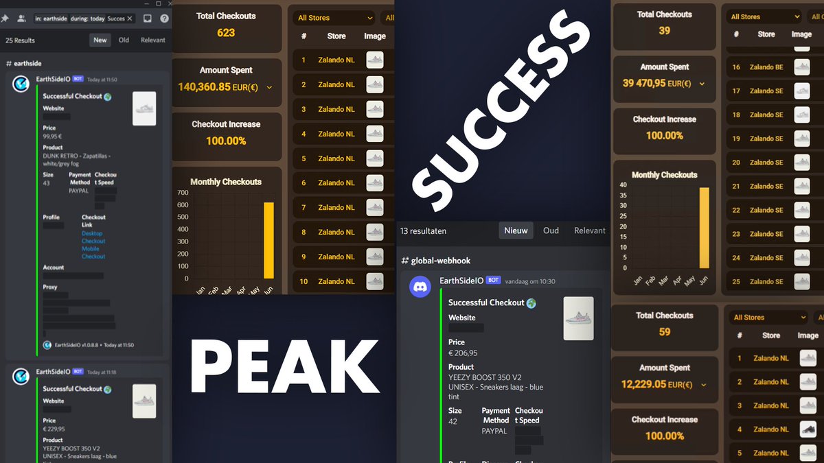 peakaco's tweet image. Thanks to:
@panaiobot 
@EarthSideIO 
@EscapeNotify 
@GoatifyIO 

Runners:
@BigDonnie2611 
@dimkewashed 
@bobeskoles 
Join for sl0ts discord.gg/69gPSgjVsx