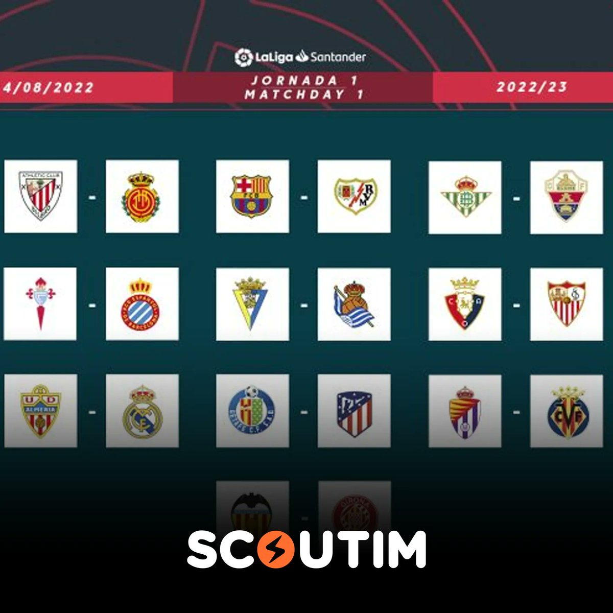 Los días 12, 13 y 14 de agosto empezará la nueva temporada de <a href="/LaLiga/">LALIGA</a>, un poco antes de lo normal porque tendremos un parón de selecciones poco habitual. Será un parón para disputar el Mundial entre el 21 de noviembre y el 18 de diciembre.
#Mundial2022 #mundialqatar2022