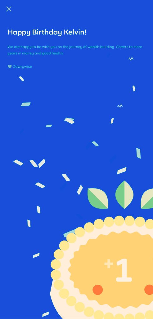 kevchikezie's tweet image. Thank you @cowrywise 🤗