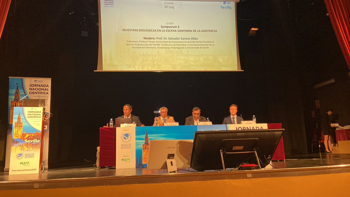AeeqSpain's tweet photo. ☑️ Continuamos con el simposium 2
☑️ Muestras Biológicas en la Escena Sanitaria de la Asistencia
☑️ Se pone en valor la labor de la @AEEQ como sociedad científica #enfermera 👏👏
Protocolo #MLuq @HUVMacarena https://t.co/YHGcXrMhAr