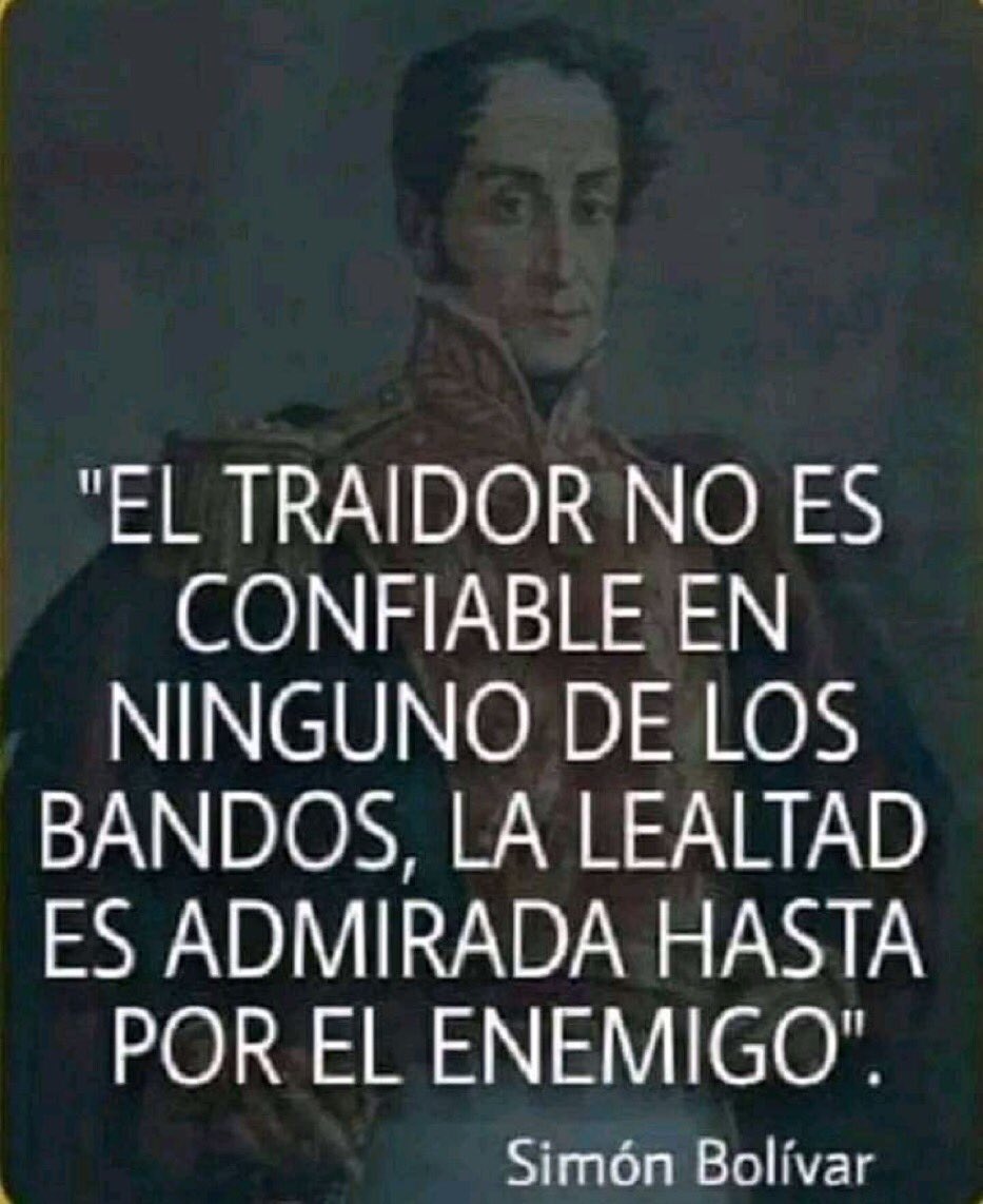 Es #JuevesMartiano pero publico esta frase de uno de sus grandes héroes. Total razón hay en esta afirmación de Bolívar.
#CubaViveyVence