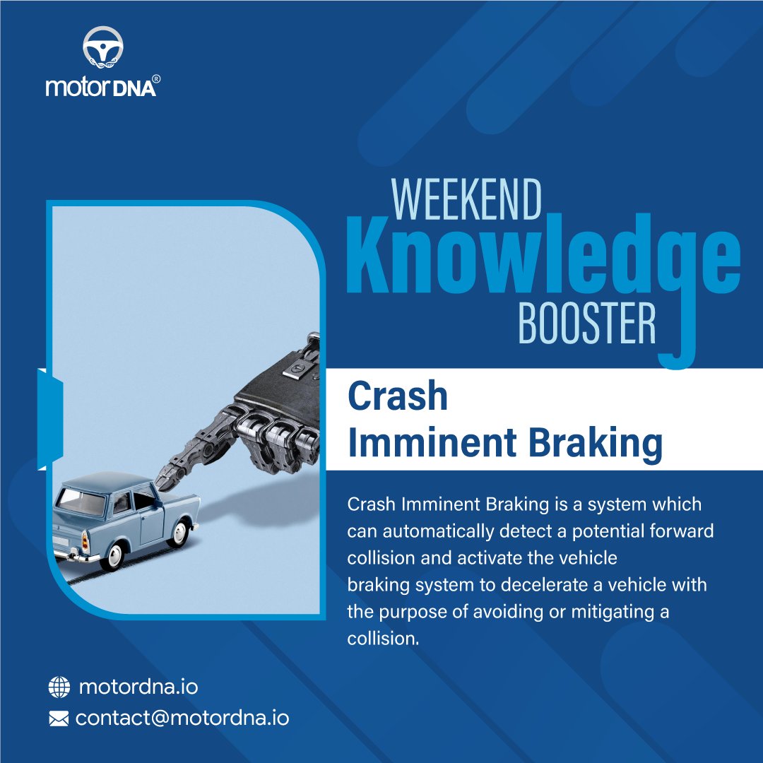 motor_dna's tweet image. Crash Imminent Braking system makes it nearly impossible for a motor vehicle to crash and should greatly reduce the number of rear-end collisions that occur.
.
Visit:- motordna.io
.
#vehicleinsurance #ADASfeatures #VehicleIQ #motorDNA #CrashImminentBraking