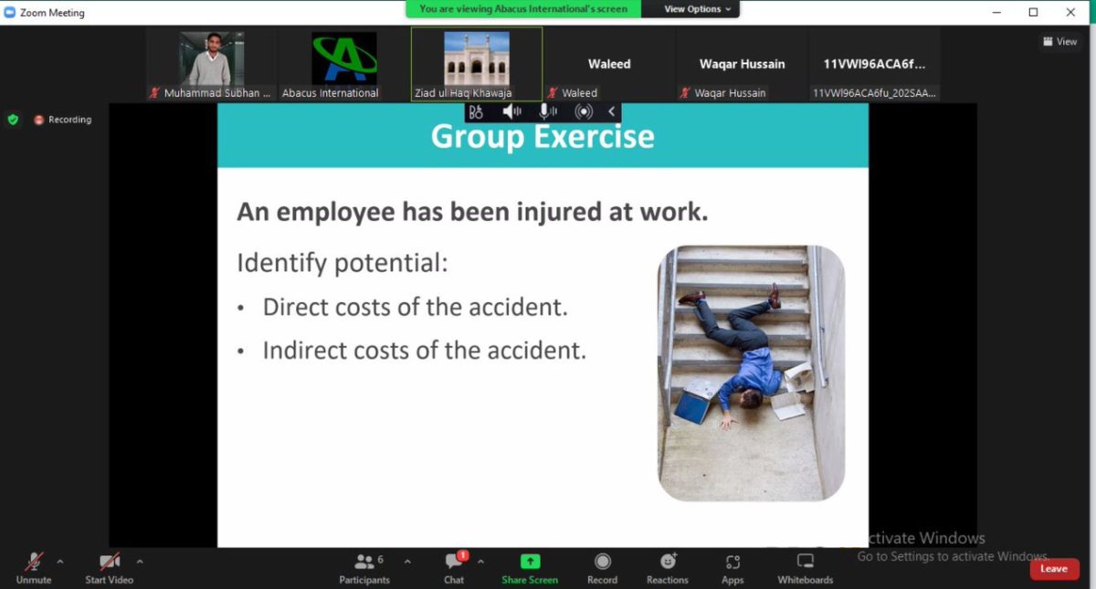 abacus_hse's tweet photo. Our NEBOSH Online Session in Progress 😍
Join our next Session ⤵
Batch Date: 𝟱 𝗝𝘂𝗹𝘆, 𝟮𝟬𝟮𝟮
Exam Date: 03 Aug, 2022

 registration click this link: https://t.co/xUCtWKPf2D

#Abacus #international #training #course #HSE #NEBOSH #IGC #safety #health #environment #NEBOSHIGC https://t.co/Wti6RodixZ