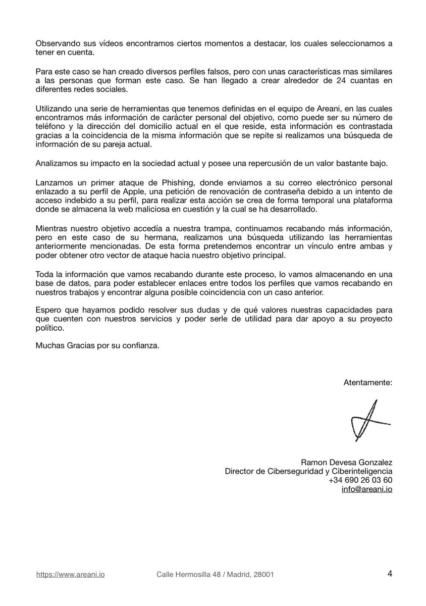 VillaFernando_'s tweet photo. CONFIRMADO| El expresidente y prófugo @MashiRafael contrató a la empresa española Areani Consulting del ex agente de UC GLOBAL, Ramón Devesa  “experto en ciberinteligencia” para atacar al gobierno de @LassoGuillermo . Las operaciones se mantienen durante el #ParoNacionalEc2022 https://t.co/SyE5CxgtMB