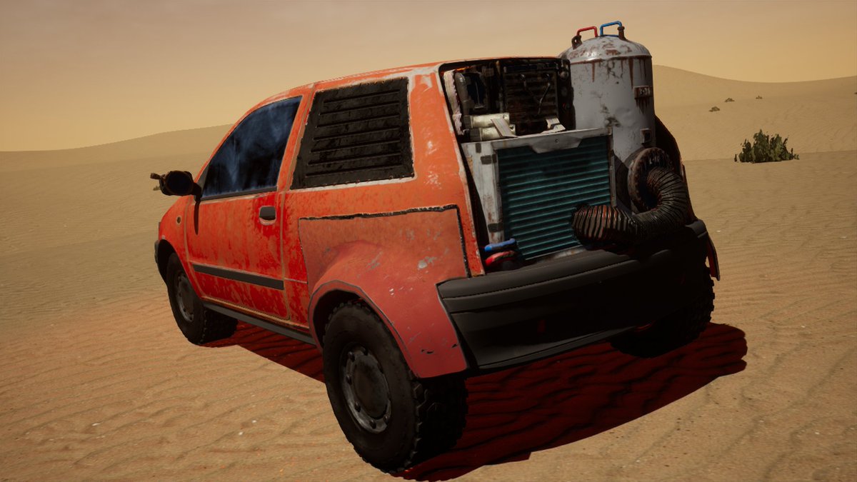 NethashStudio's tweet photo. Weekend preparations!
Is that some kind of a #bbq 🥩🍖in the trunk?🤔😆

Jokes aside, #compactKitten is a as deadly as cute, dont be fooled when engaging!
~Rust Racers ®️🚗💨

#indiegame #indiedev #UnrealEngine5 #battle #car #fo76 #rocketleague #gamedev #console #pc https://t.co/fS78ReFcJg
