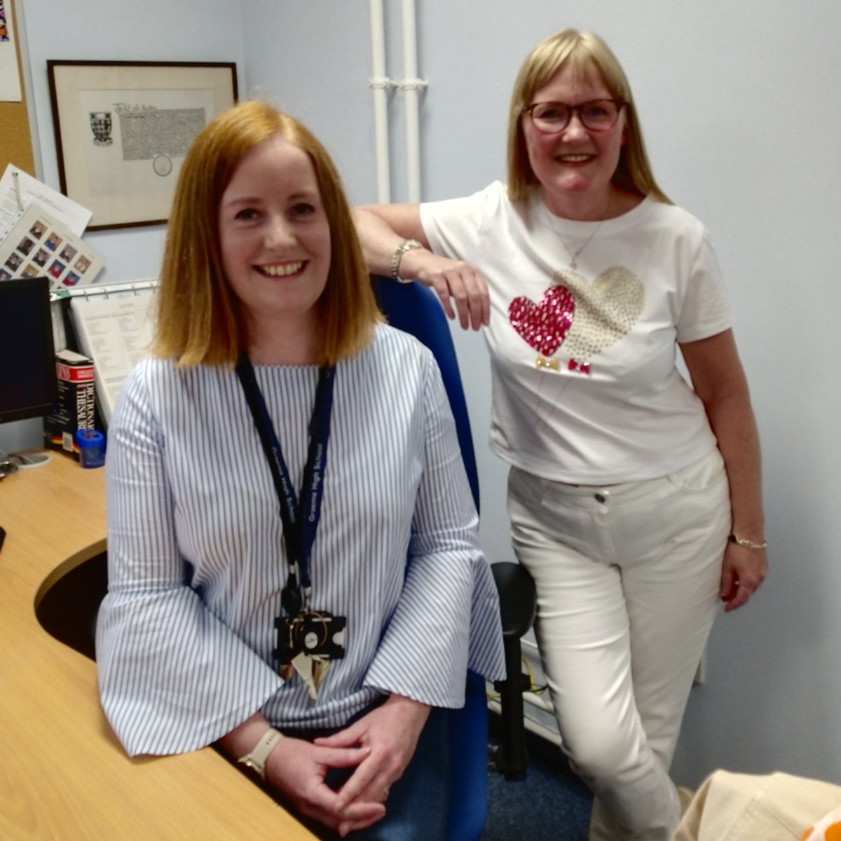 As one era ends another begins! All the best to our retiring Headteacher Miss Carroll and congratulations and 'welcome' to our new Headteacher Mrs Rennie.