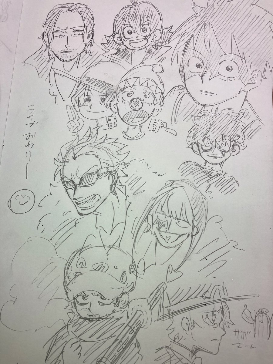 今日のライブ成果です〜!いっぱい描いたよ😚😚😚😚 