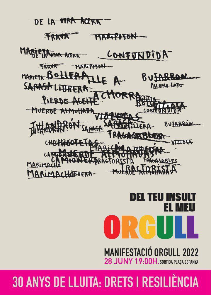 Orgull de ser dones que estimam les dones, orgull de la història de totes les dones de la nostra genealogia que van rebel·lar-se contra el paper assignat pel patriarcat, orgull perquè una dona lesbiana va ser clau en la revolta de Stonewall, Stormé de Larverie. 30 anys d'#Orgull