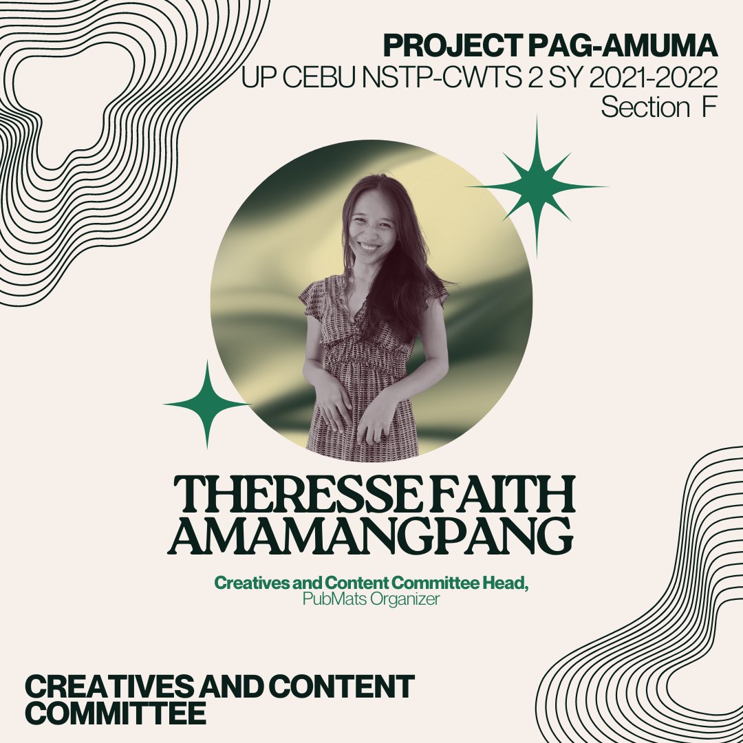 ProjPagamuma's tweet photo. The journey of Project Pag-amuma has been extremely enriching with lot of learning and full of volunteerism. Truly, the fruit of collective movements is beyond remarkable✨.  

Presenting the people behind the success of Project Pag-amuma —

Kay sa Project Pag-amuma, pinangga ka! https://t.co/Rr5Xc0BPdO