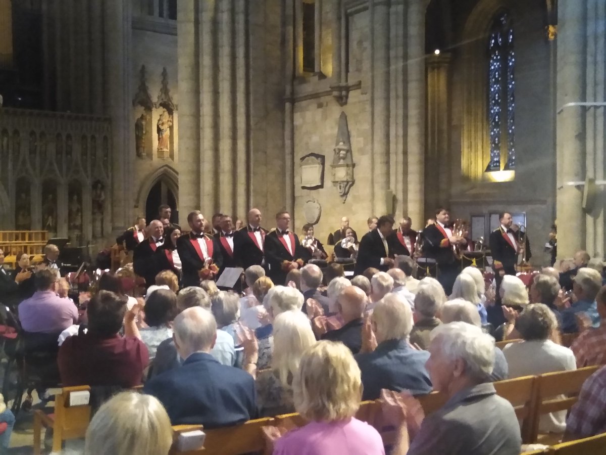 A huge thank you to @blackdyke @riponcathedral & The Lake Wobegon® Brass Band for a wonderful concert last night, raising money for @HELP_Harrogate and 7 other local charities in #Ripon @YMCARipon @Rcommunitylink @JennyruthW @dementiaforward What a magical, music-filled evening