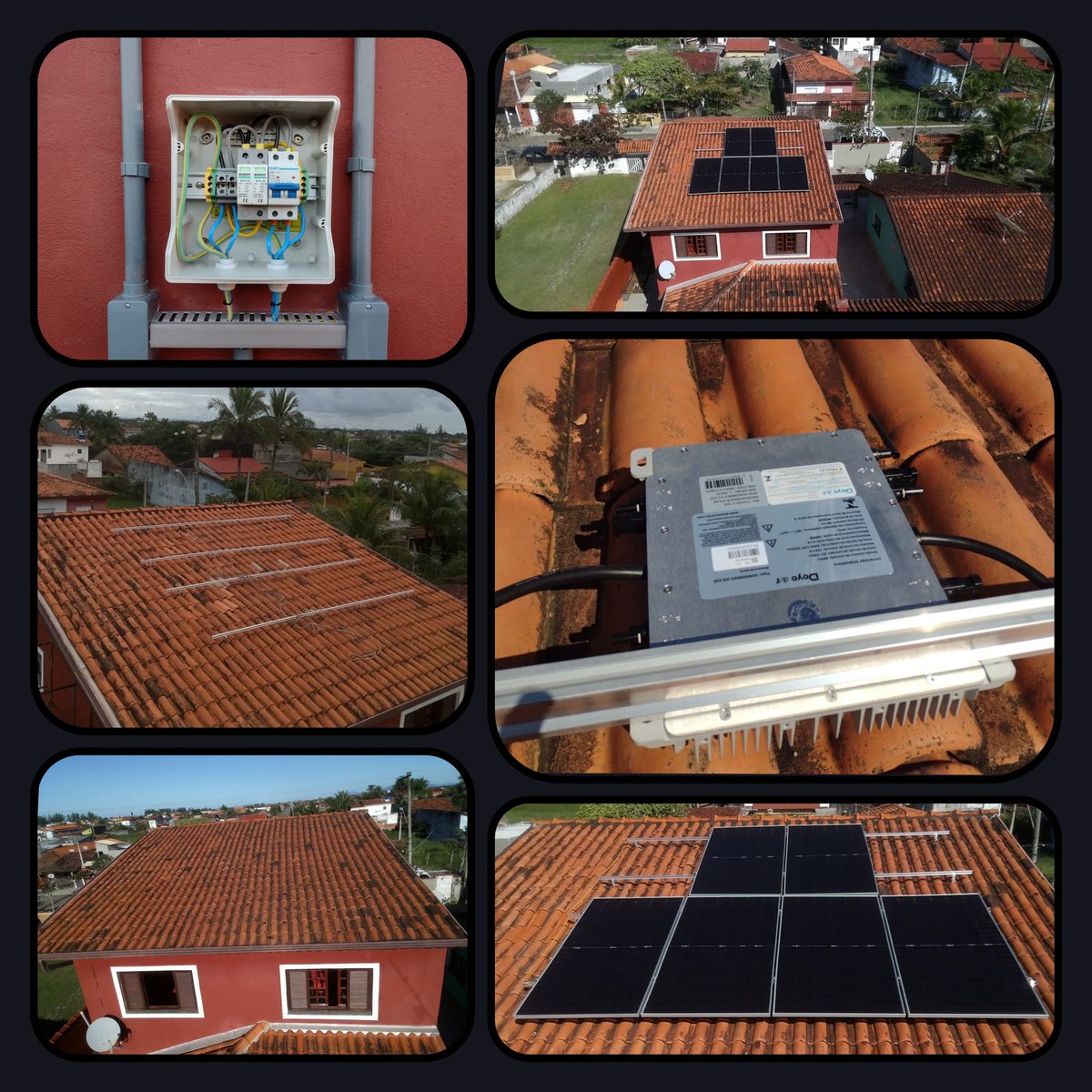 regisluz_solar's tweet photo. 👷🏻‍♂️ +1 Usina Solar terminada em Ilha Comprida-SP com 3,18kWp de potência, 6 Placas JINKO de 530W, 2 Microinversores DEYE de 2.000W, com toda estrutura em classe marítima e sistema já preparado para receber expansão de mais 2 placas.

#energiasolar #energia #sustentabilidade https://t.co/Z9hTuvbHMw