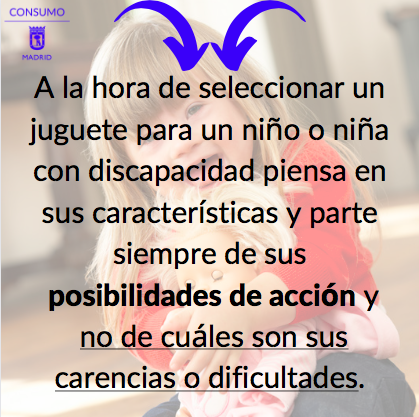 consumomadrid's tweet photo. Los niños con #discapacidad necesitan el #juego igual que los demás niños y en muchos casos es uno de los mejores modos de relacionarse con su entorno.

Aquí tienes las claves para acertar con sus #juguetes, además de la guía del juguete:

https://t.co/wJ0riQMRn7
#guiadeljuguete https://t.co/Fd4lgPNEI1