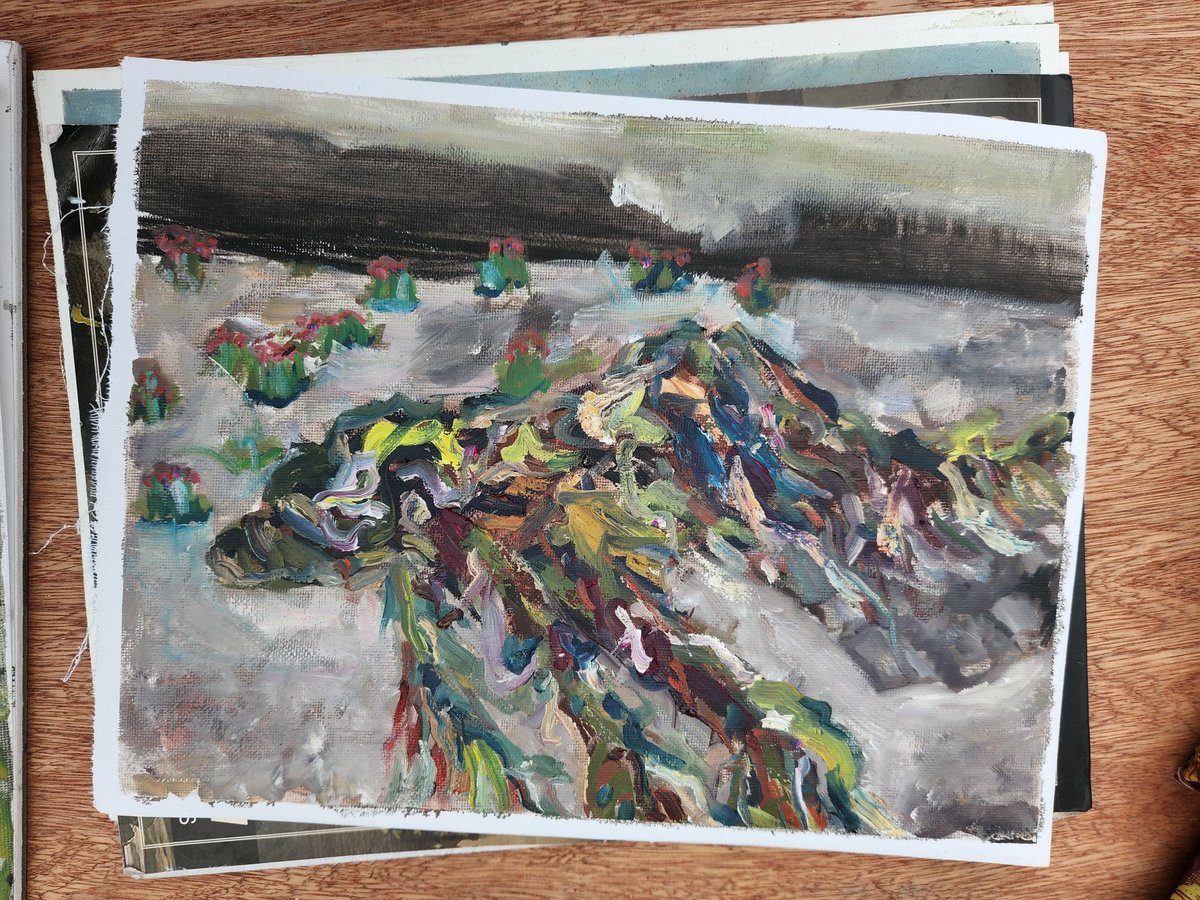 violetredaarnio's tweet photo. One of my paintings. Guess what it is a picture of? https://t.co/vrj0JCnosk