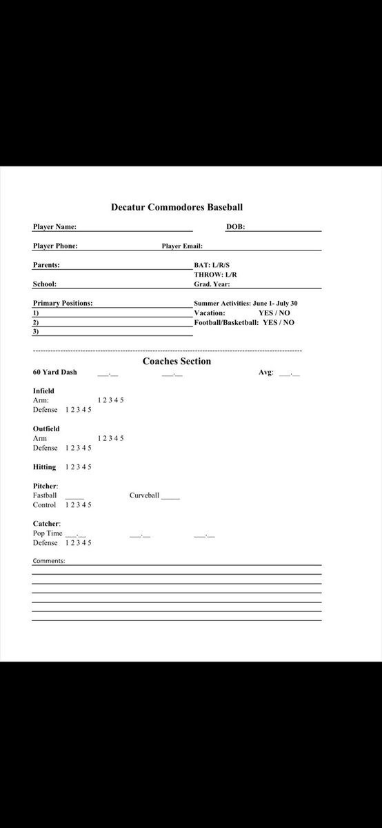 Decatur Commodores (@deccommodores) on Twitter photo 2023 Decatur Commodores workouts will be July 26 & 27 at Millikin University . Starts at 5
Registration at 4:30
You only need to attend one day.
For questions email
Decaturcommodores@gmail.com 2023 Decatur Commodores workouts will be July 26 & 27 at Millikin University . Starts at 5
Registration at 4:30
You only need to attend one day.
For questions email
Decaturcommodores@gmail.com