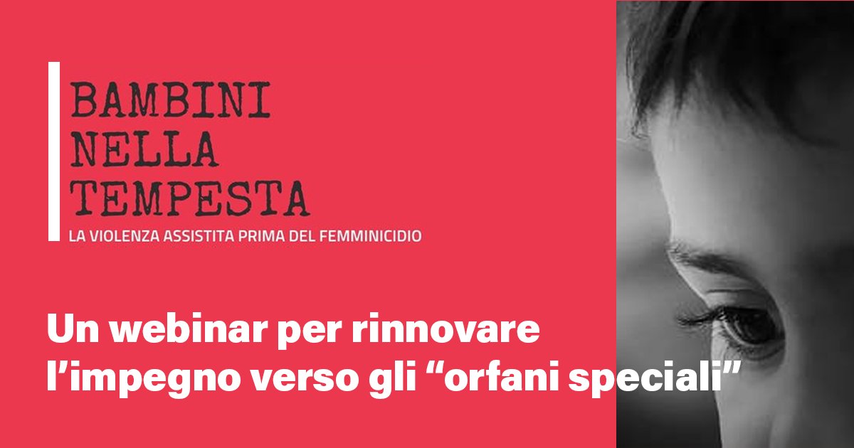 CnoasNazionale's tweet photo. Violenza assistita prima del femminicidio, è il tema del webinar organizzato da Artemisia Centro Antiviolenza.
“Prevenire si può e si deve - dichiara il Presidente del #CNOAS, @gianmario_gazzi - impegno dovuto da parte della professione"
#AssistentiSociali https://t.co/H4leVVsh3E