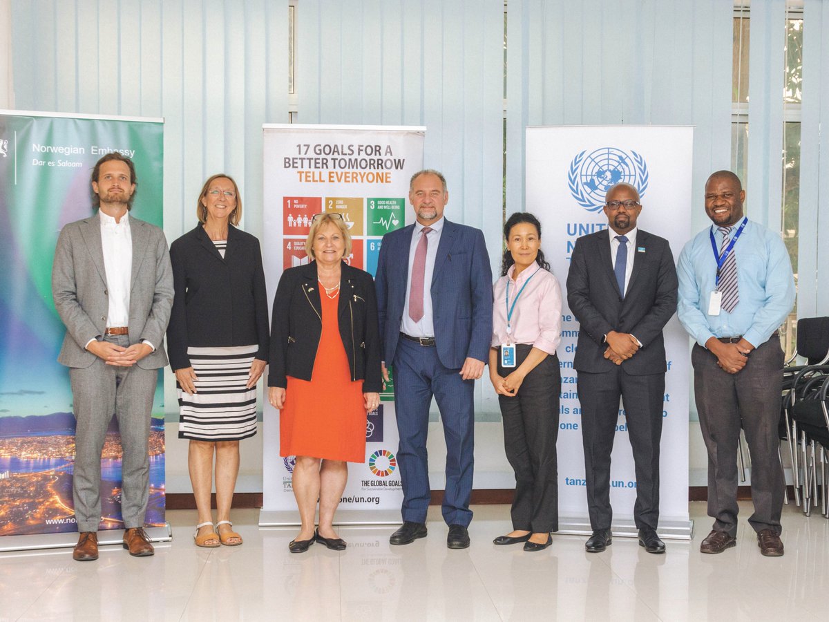 UnitedNationsTZ's tweet photo. We had good discussions with @NorAmbTz today on the impact of their support to @UnitedNationsTZ through the #OneFundTZ.
We thank Norway for their generous support which allows us to work with the TZ🇹🇿 Govt & communities towards the #SDGs trying to ensure no one is left behind🙏 https://t.co/wZcTjQHC5D