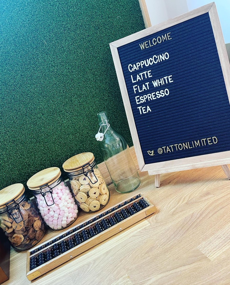 TattonLimited's tweet photo. We had a very special guest visit today. The one that inspired the name for our in-house coffee bar @LizBoardmanCopy Liz did a ceremonial light switch on for us, as if by magic! 💡☕ #thebeancounter #coffeetime #lightswitchon #inspiration #knutsford #financialplanning #cheshire https://t.co/YSpDCVexej