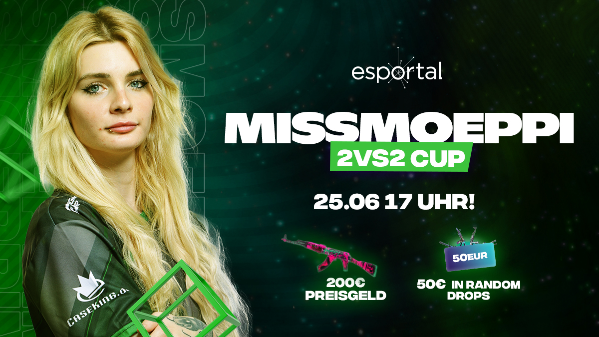 200€ Preisgeld und Drops im Wert von 50€ warten diesen Samstag auf euch! Schnapp dir deinen Lieblingsmate und meldet euch bei dem <a href="/EsportalGER/">esportalGER</a> 2v2 Wingman Turnier an. 🔥

Ich freu' mich auf euch und hoffe auf geile Matches. 💜

➡️ esportal.com/de/tournament/… ⬅️
