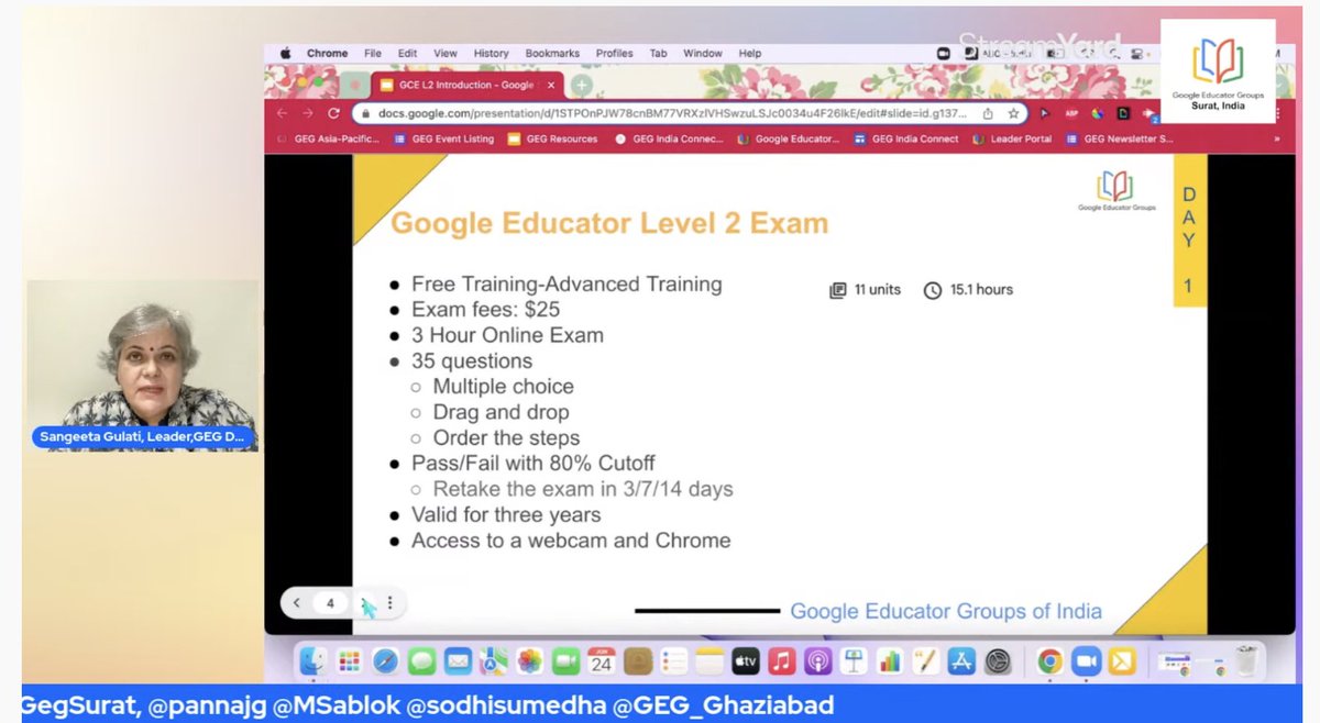 All you need to know about GCE L2 Certification with <a href="/sangeetagulati9/">𝓢𝓪𝓷𝓰𝓮𝓮𝓽𝓪 𝓖𝓾𝓵𝓪𝓽𝓲</a> 

<a href="/harpreeetkc_geg/">Harpreeet K Chaudhry</a> <a href="/MSablok/">Mukta Sablok</a> <a href="/pannajg/">Panna Gandhi</a> 

#GCEL2INDIA #growwithgoogle