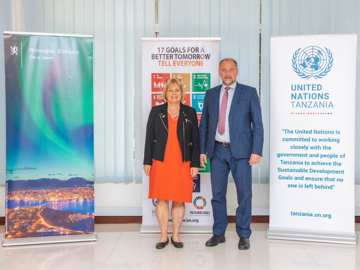 ZMilisic's tweet photo. Good discussions today with @NorAmbTz on the impact of their support to @UnitedNationsTZ through the #OneFundTZ.
I thank Norway🇳🇴 for their generous support which allows us to work with the TZ🇹🇿 Govt & communities towards the #SDGs trying to ensure no one is left behind🙏 https://t.co/zJH49YRzfO