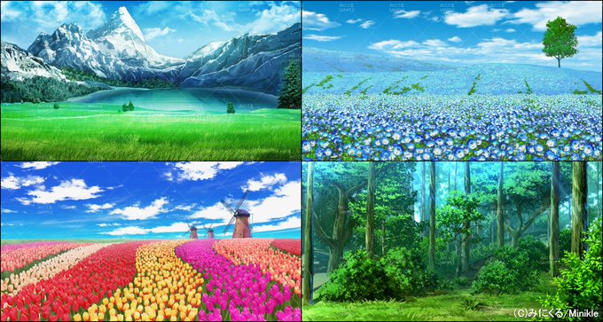 背景イラストのtwitterイラスト検索結果