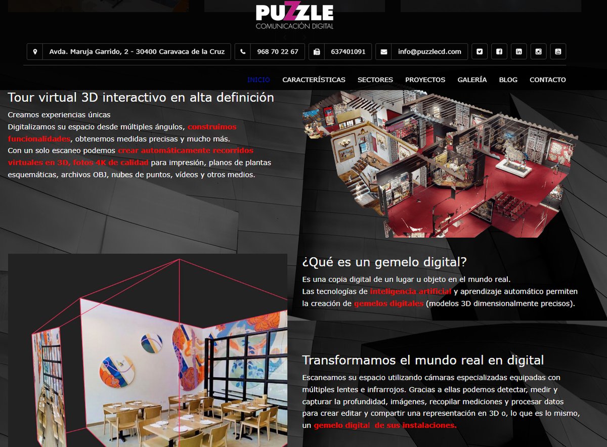 Llega el viernes y os recomendamos 'una pequeña lectura' 📙: nuestra entrada en el blog 🌍sobre #Dinamic2022.
Aquí explicamos 🙃 qué es un tour🤖 virtual 3D y cómo permite mostrar👀 el patrimonio cultural 🌆o nuestro negocio a todos 👩‍💻desde casa.
Blog 📲: puzzlecd.com/puzzle-comunic…