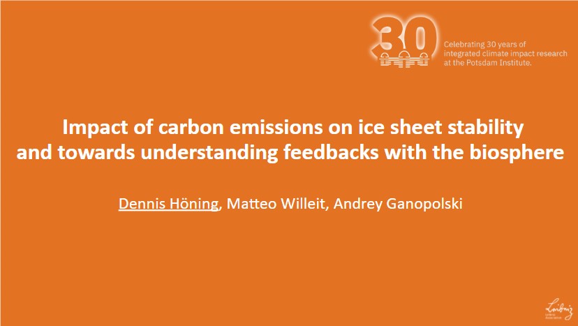CNRDTA's tweet photo. Dennis Höning @PIK_Klima on Impact of carbon emissions on ice sheet stability and towards understanding feedbacks with the biosphere#WSC4_Italy2022 #paleoclima #CNR_CarboNetwork #cnr #PastGlobalChanges https://t.co/is47KkFO5Z