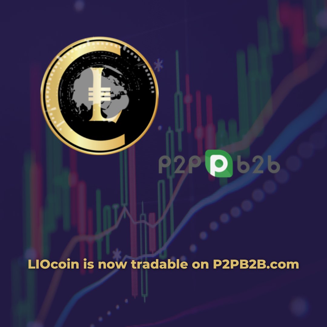 LIOcoin is now tradable on p2pb2b.com