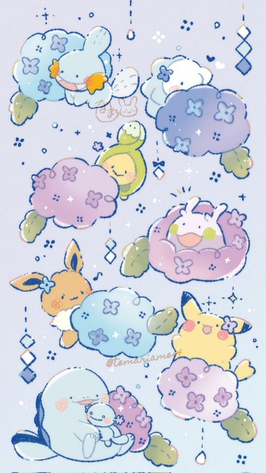あじさいとポケちゃん🌼 