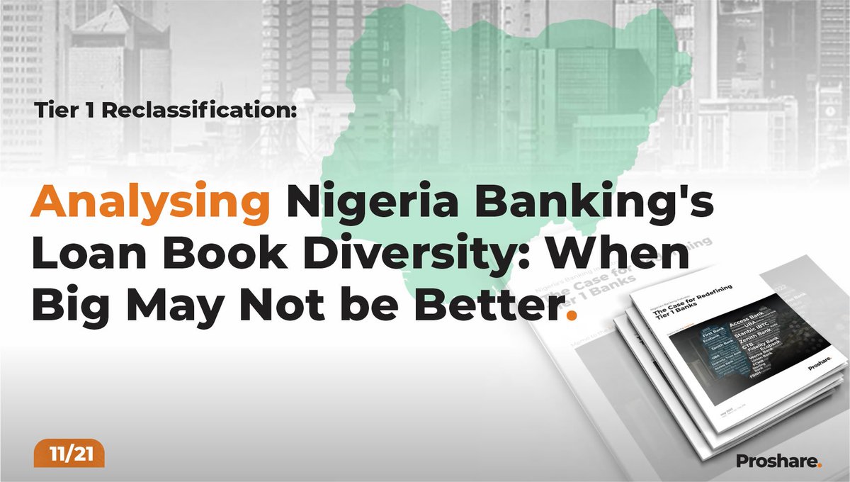 proshare's tweet photo. Tier 1 Reclassification: Analysing #Nigeria Banking's Loan Book Diversity: When Big May Not be Better - @TheAnalystNG
#Tier1Banks #NigerianBanks #ProshareReport #AskProshare #Banking #BankingIndustry #bankreports #bankingandfinance
https://t.co/aCazGJfPYc
#Thread https://t.co/NEPlglHMlX