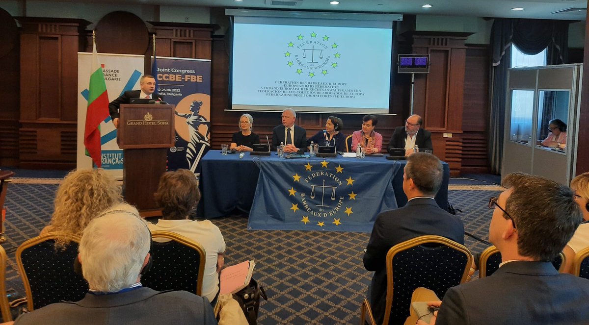Forum des Bâtonniers on the ocassion of the Congres <a href="/CCBEinfo/">CCBE</a> - <a href="/EuropeanBars/">FBE · Fédération des Barreaux d'Europe</a> in Sofia (Bulgaria). With the speech by the Vicepresident Ukranian National Bar Association, Valentyn Gvozdiy. #FBESofia🇧🇬