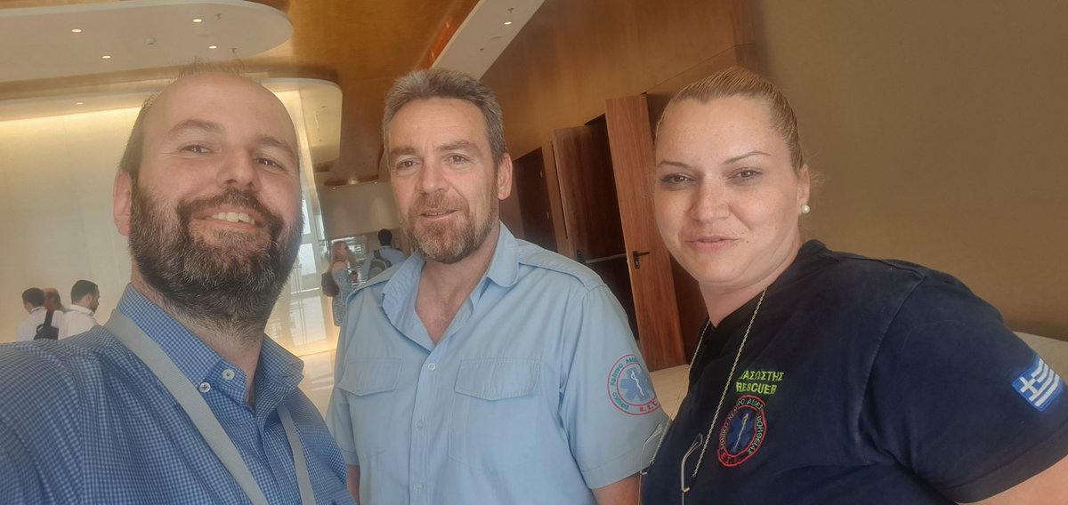 AlexandrosMakr's tweet photo. A good congress is a safe congress! The Emergency Medical Service continously has an eye on us! 
#ESRA2022 #ESRA_Society #ESRAHellas https://t.co/8dVkEWw3sC