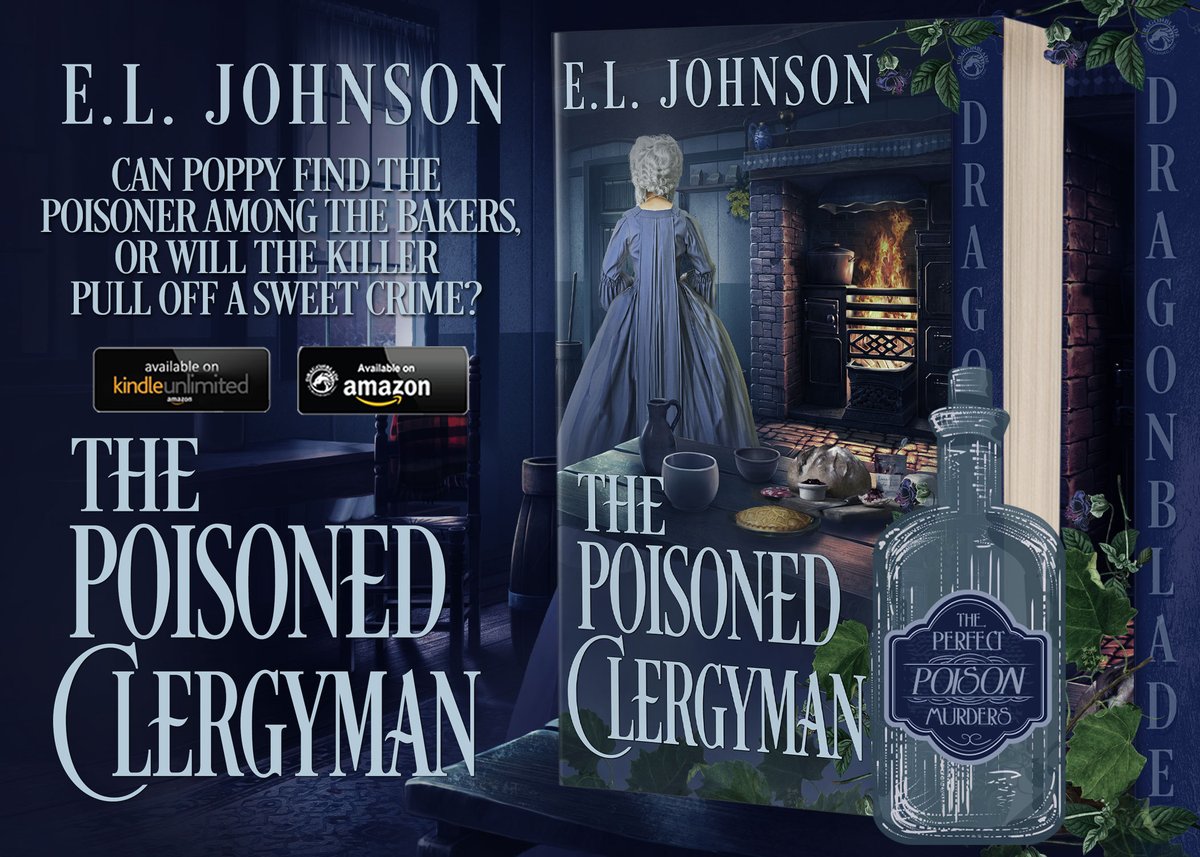 It's my book birthday! The Poisoned Clergyman is live! Pick up your copy now and learn about the obnoxious clergyman that's come to #Hertford, where death isn't far behind...  amzn.to/39LWpDN