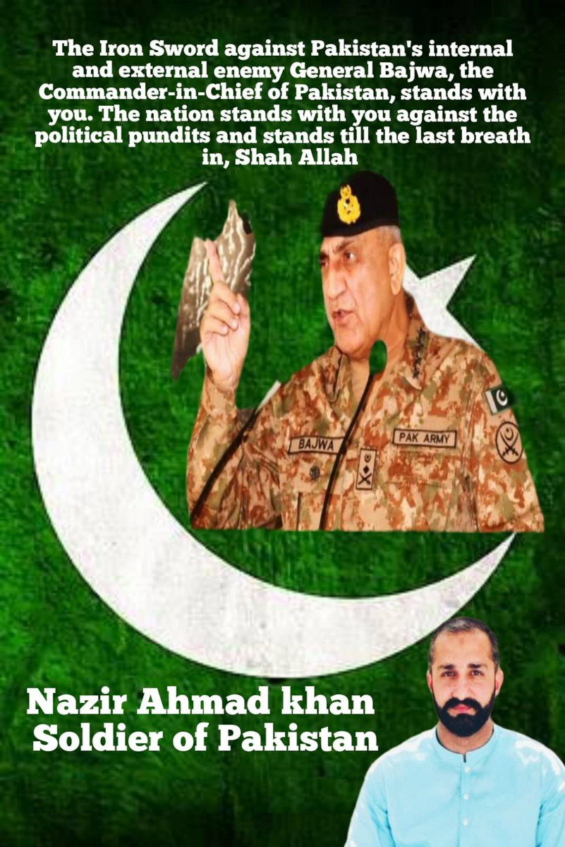 VoiceOfPeacePK's tweet photo. #loveubajwa
#PakistanZindabad https://t.co/5Exq4SLfGW