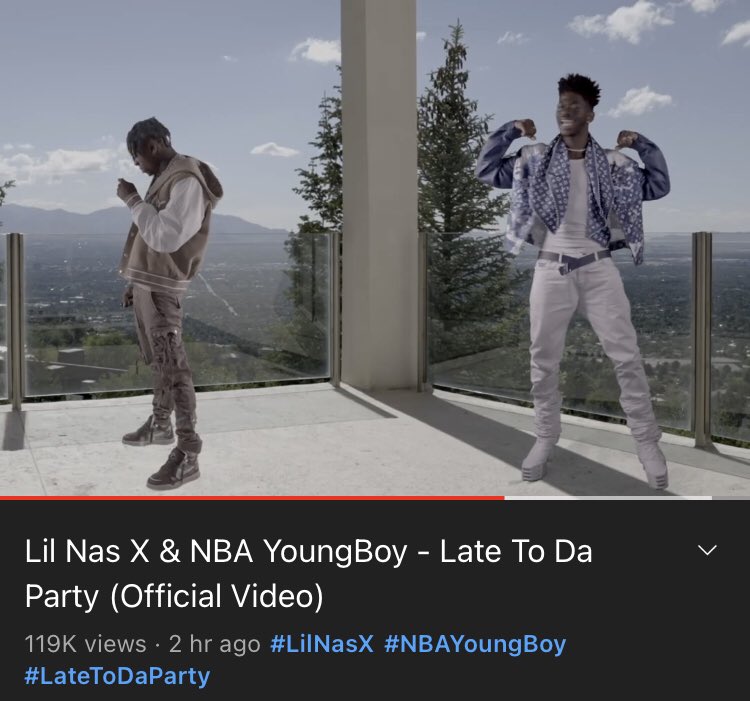 Monteroslostson's tweet photo. @LilNasX new song “Late to Da party came out! https://t.co/E31Xx27YPW