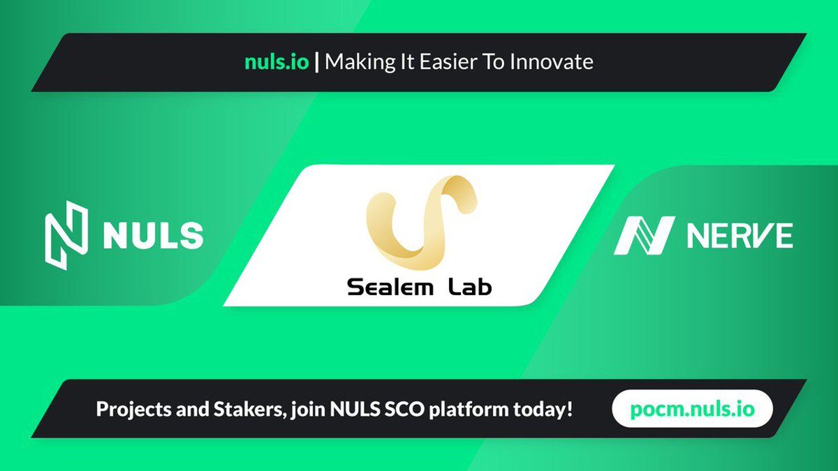 Nuls's tweet photo. We are pleased to announce that @SealemLab will be joining our POCM platform soon 👏👏
Sealem is a new combination of DeFi + Gamefi. Users who buy bonds to obtain ST tokens, and at the same time receive game tokens by staking
#DeFi #GameFi #BSC #Sealem #NULS #POCM #Staking https://t.co/V2bjJXTk3Q